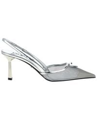 Prada - Mesh-Panelled Slingback Pumps - Lyst