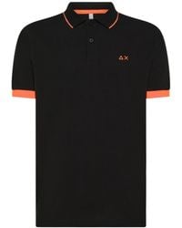 Sun 68 - Stripe Fluo Trim Polo Shirt - Lyst