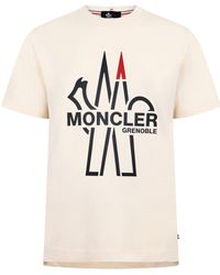 Moncler - Round-Neck Short-Sleeved T-Shirt - Lyst
