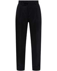 Pt Pantaloni - Pt Torino Slim Trousers With Concealed Fastening - Lyst