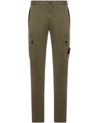 Stone Island - Logo Patch Cargo Trousers - Lyst