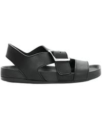 Loewe - Buckle-Strap Flat Sandals - Lyst