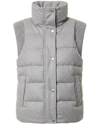 Peserico - High-Neck Quilted Gilet - Lyst