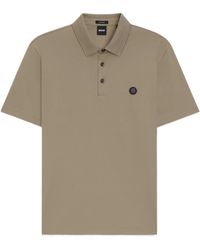 BOSS - Logo-Plaque Polo Shirt - Lyst