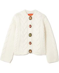 La DoubleJ - Icon Portrait Blended Cardigan - Lyst