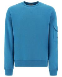 Herno - Flap-Pocket Detailed Crewneck Sweatshirt - Lyst