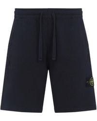 Stone Island - Logo Patch Drawstring Shorts - Lyst