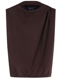 Soeur - Idris Pleated Mock-Neck Top - Lyst