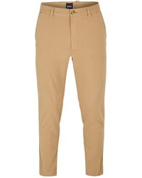 BOSS - Slimfit Minimalist Trousers - Lyst