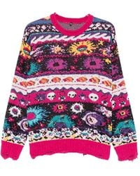R13 - Jacquard Boyfriend Sweater - Lyst