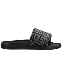 Givenchy - Allover 4G Pattern Slippers - Lyst