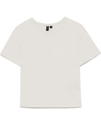 Entire studios - Short Sleeved Crewneck Cropped T-Shirt - Lyst