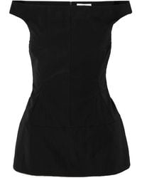 Tibi - Schema Off-The-Shoulder Canvas Top - Lyst