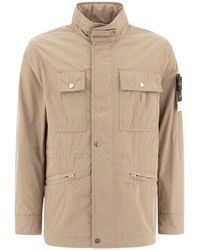 Stone Island - Hooded Jacket - Lyst