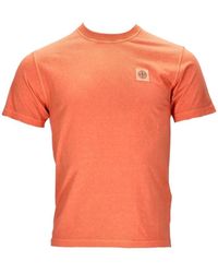 Stone Island - Logo Patch Crewneck T-Shirt - Lyst