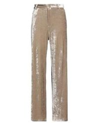 Balenciaga - Shiny Velvet Straight-Leg Trousers - Lyst