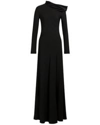 Alberta Ferretti - Off-The-Shoulder Maxi Dress With A Slit - Lyst