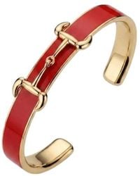 Gucci - Horsebit Bangle Bracelet With Enamel - Lyst