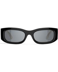 CHANEL - Logo Sunglasses - Lyst