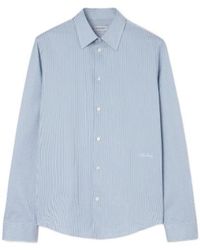 Burberry - Slim Fit Striped Cotton Shirt - Lyst
