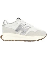Hogan - Low Top Lace-Up Sneakers - Lyst