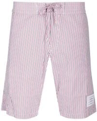Thom Browne - Striped Drawstring Swimming Shorts - Lyst