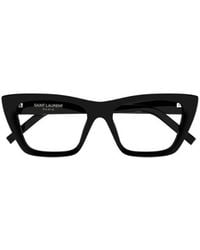 Saint Laurent - Eyewear Cat Eye Frame Glasses - Lyst