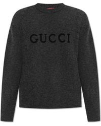 Gucci - Gg Intarsia Knit Jumper - Lyst