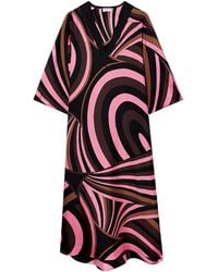 PUCCI - Iride Print Silk Kaftan - Lyst