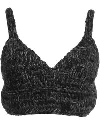 Dolce & Gabbana - Multicolored Sleeveless Knit Crop Top - Lyst