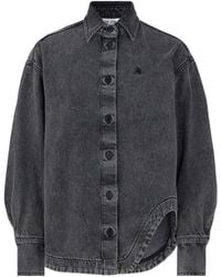 The Attico - The Eliza Shaped Split Denim Shirt - Lyst