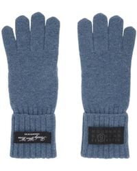 MM6 by Maison Margiela - Wool Blend Knitted Gloves - Lyst