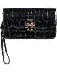 Tory Burch - Small Crocodile-Patterned Clutch - Lyst