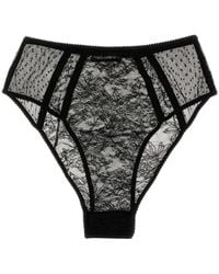 Dolce & Gabbana - High Waist Lace Detailed Briefs - Lyst