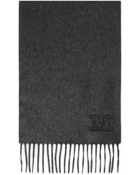 Max Mara - Cashmere Stole With Monogram Embroidery - Lyst