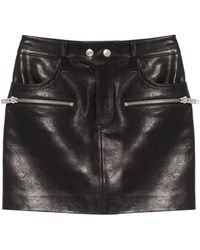 Anine Bing - Steel Mini Skirt - Lyst