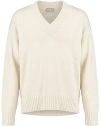 Drumohr - Long Sleeve V-Neck Sweater - Lyst