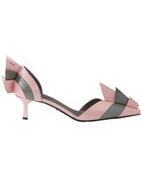 Prada - Panelled Slip-On Pumps - Lyst