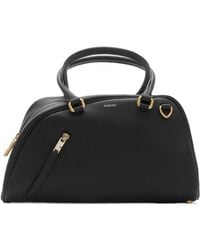 Burberry Shield Twin Bowling Bag in Red | Lyst