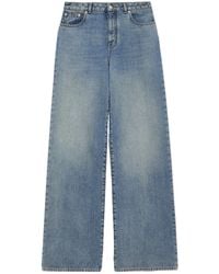 McQueen - Mid-Rise Wide-Leg Jeans - Lyst