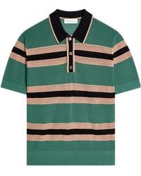 Dries Van Noten - Striped Polo Shirt - Lyst