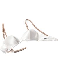 Miu Miu - Satin Bra - Lyst