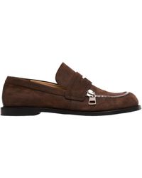 JW Anderson - Suede Biker Moccasin - Lyst