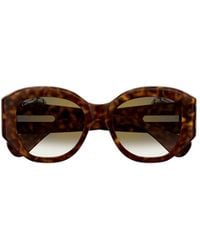Cartier - Panthere Square Frame Sunglasses - Lyst