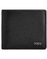 Tod's - Logo Plaque Bifold Wallet - Lyst