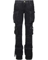 The Attico - The Essie Straight-Leg Cargo Jeans - Lyst