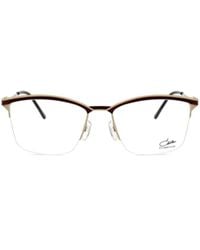 Cazal - Square-Frame Logo-Engraved Glasses - Lyst