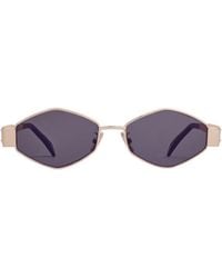 Celine - Triomphe Metal 02 Sunglasses - Lyst