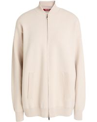 Max Mara - Stand-Collar Knit Zip-Up Jacket - Lyst