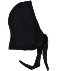 Ganni - Wool Hood With Ties - Lyst